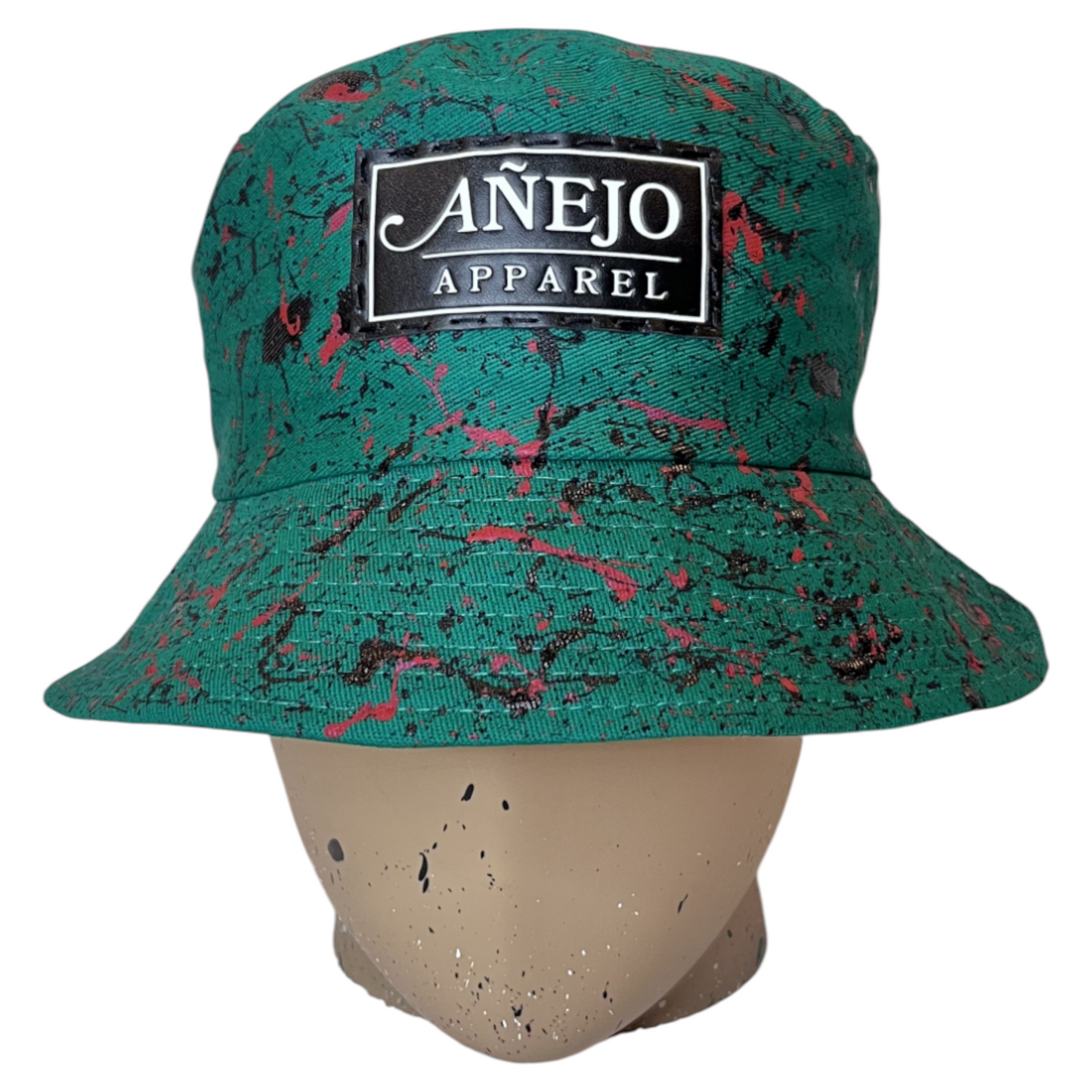 Green Splatter Bucket Hat