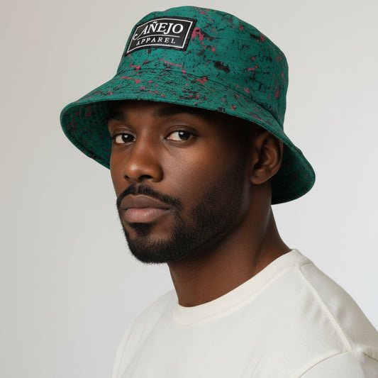 Green Splatter Bucket Hat