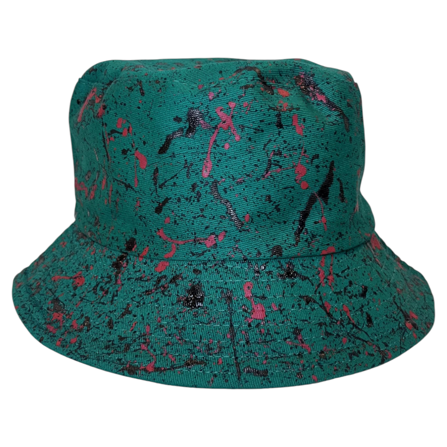 Green Splatter Bucket Hat