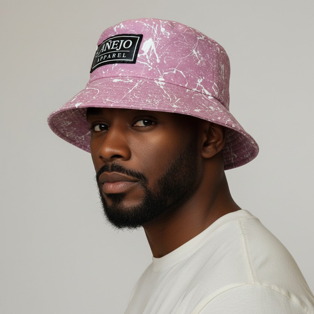 Pink Splatter Bucket Hat