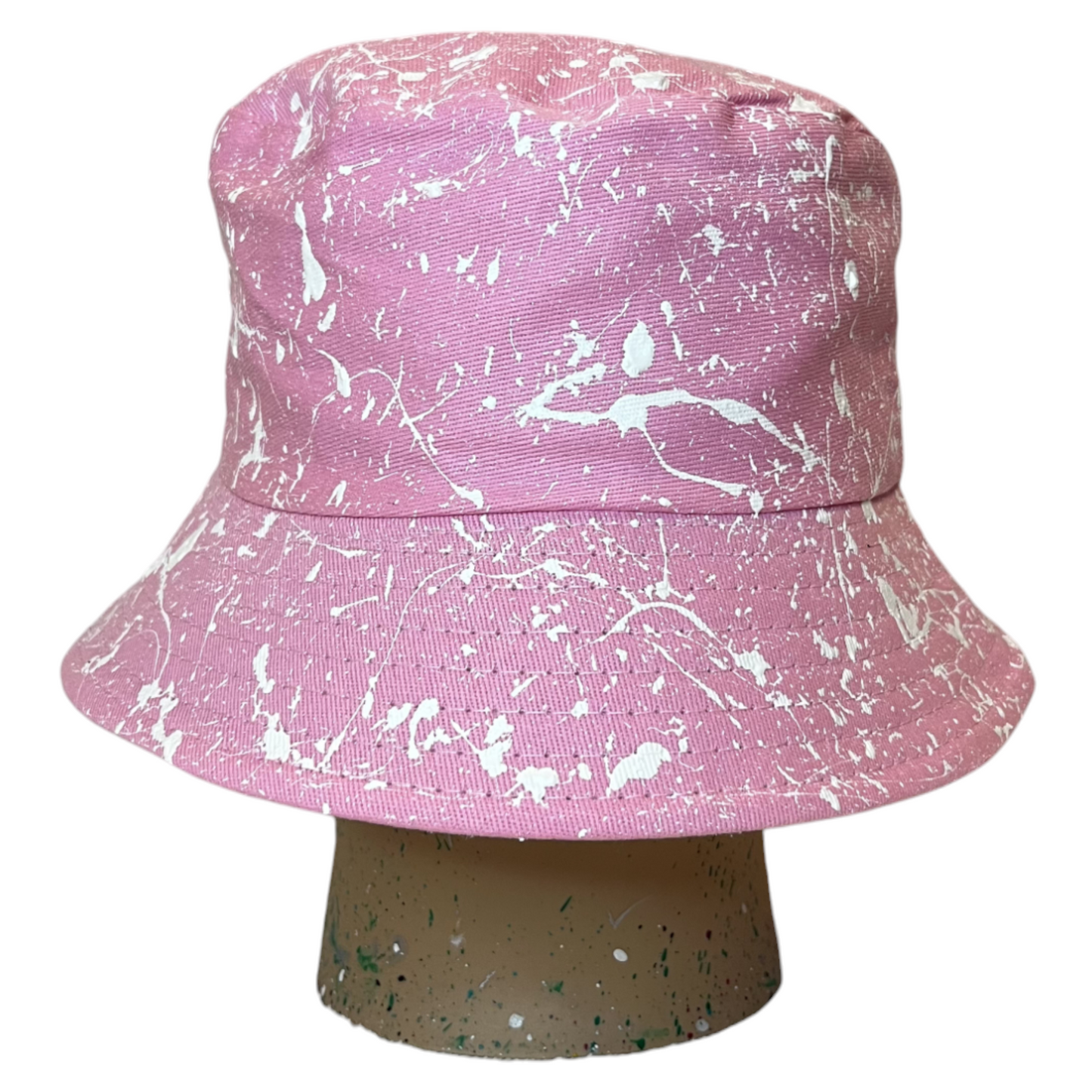 Pink Splatter Bucket Hat