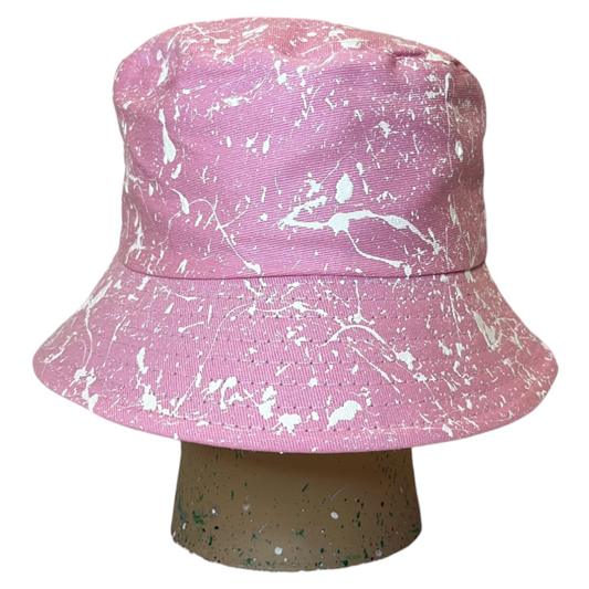 Pink Splatter Bucket Hat
