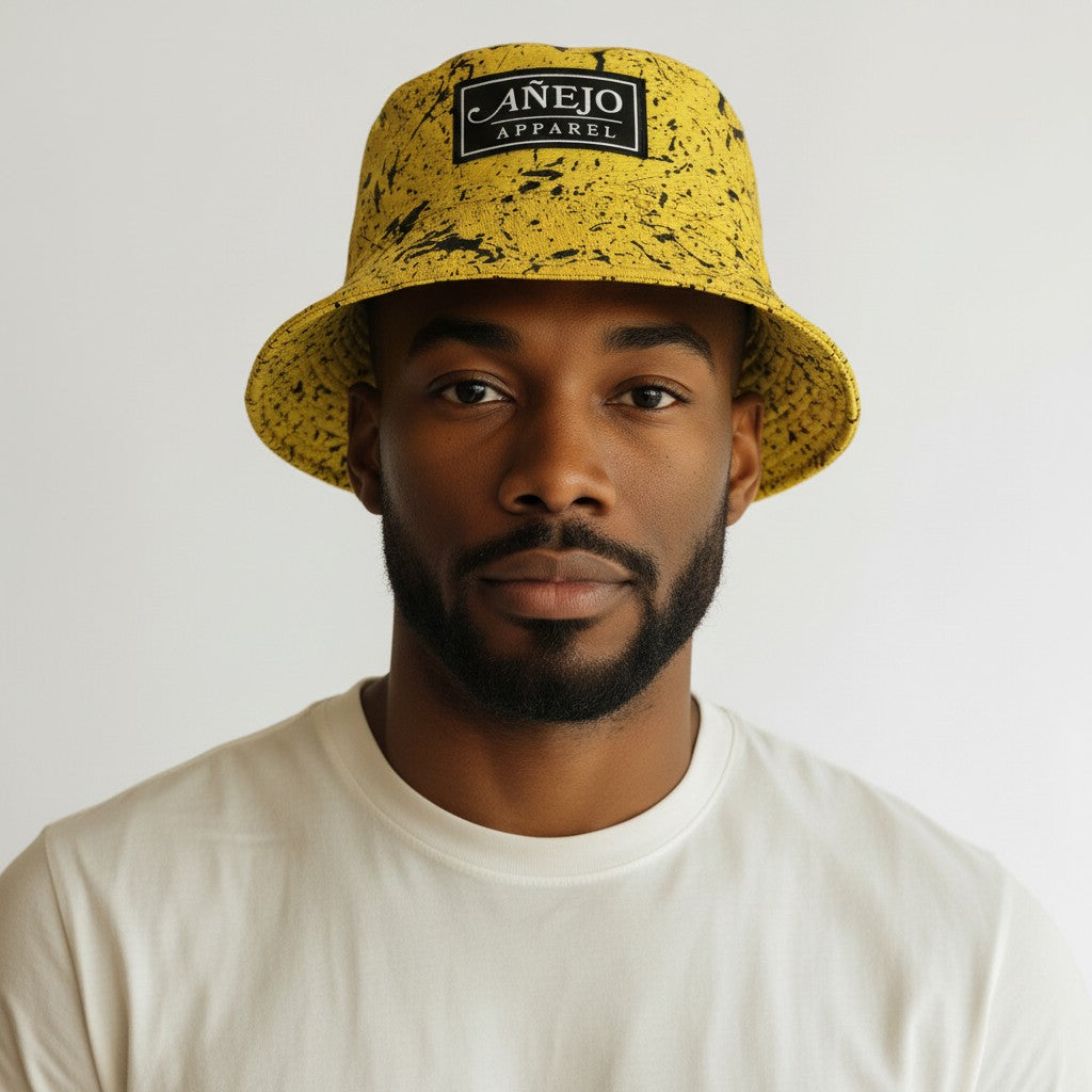 Yellow Splatter Bucket Hat