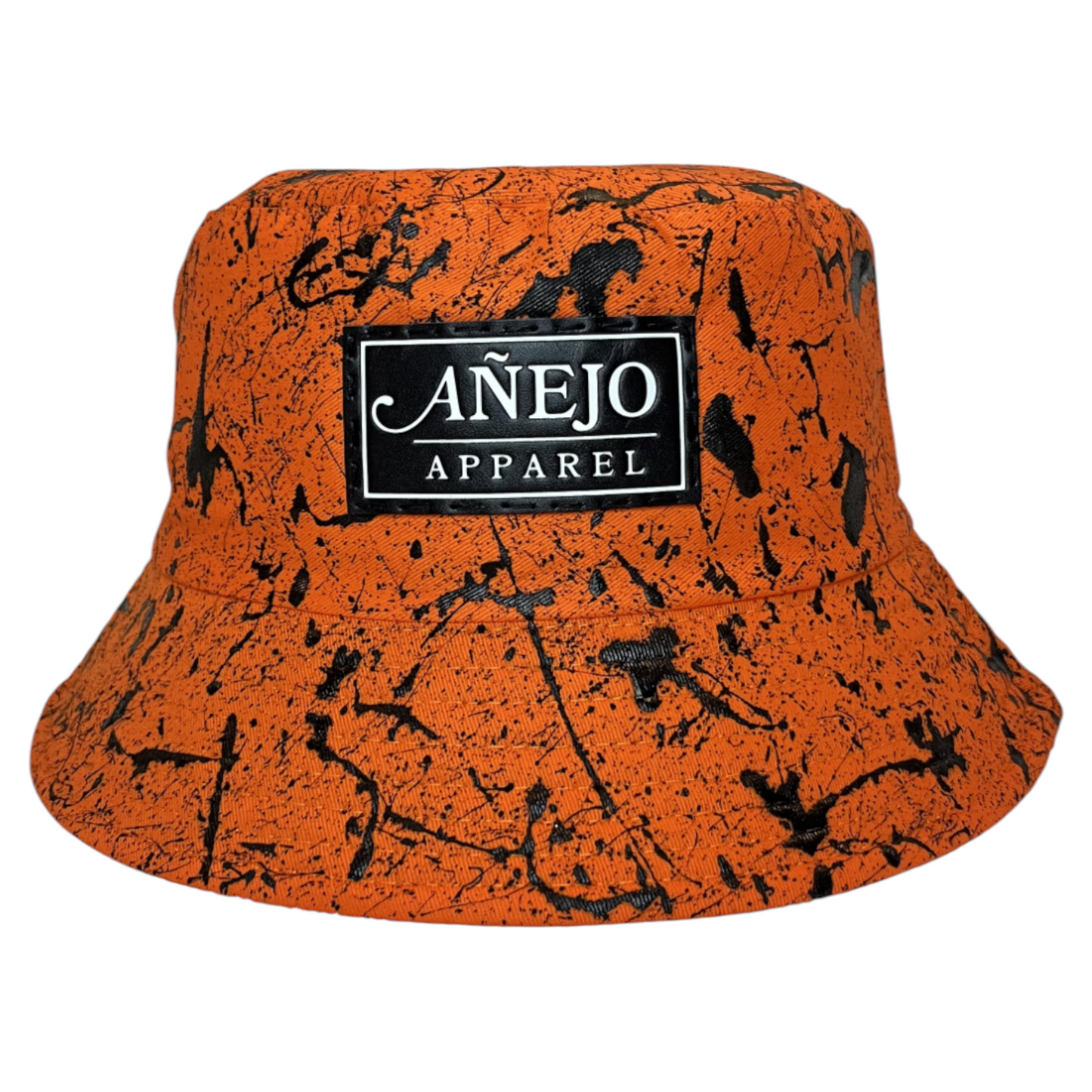Orange Splatter Bucket Hat