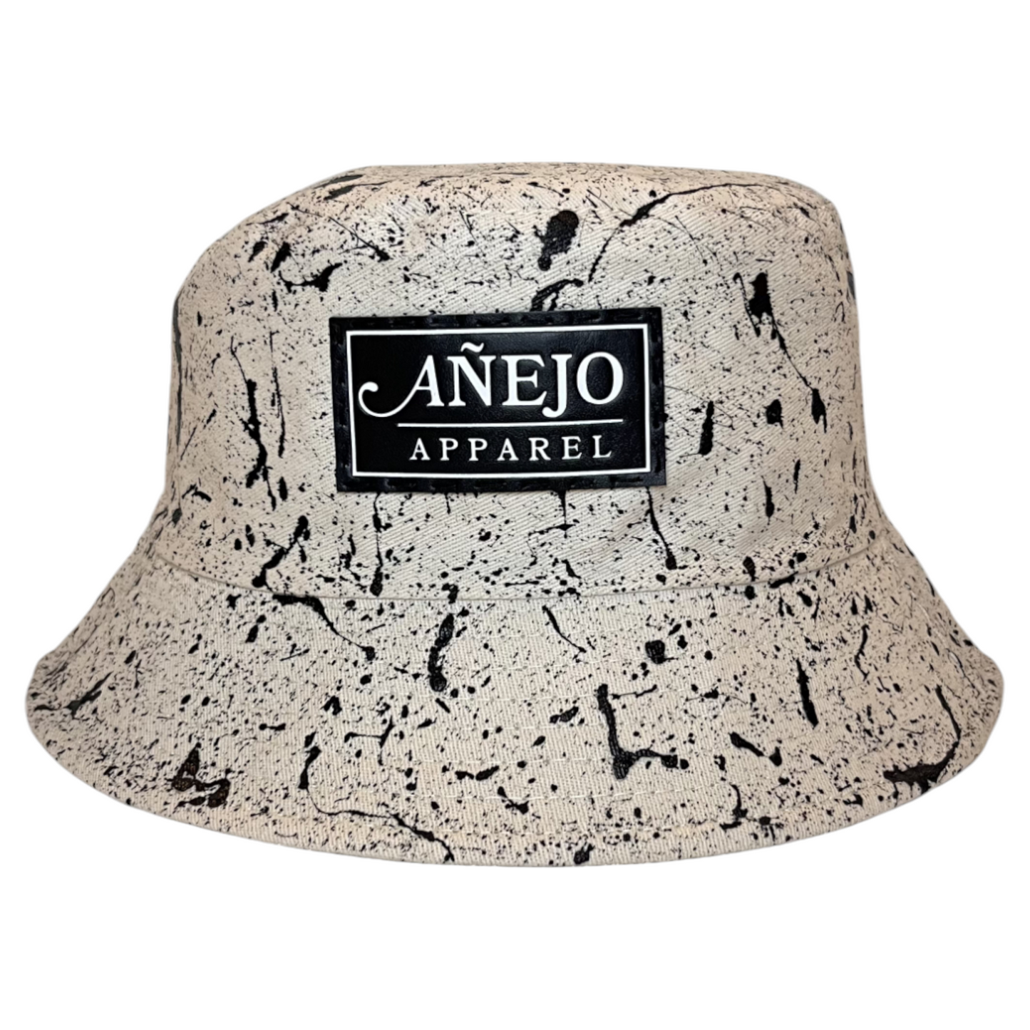 Beige Splatter Bucket Hat
