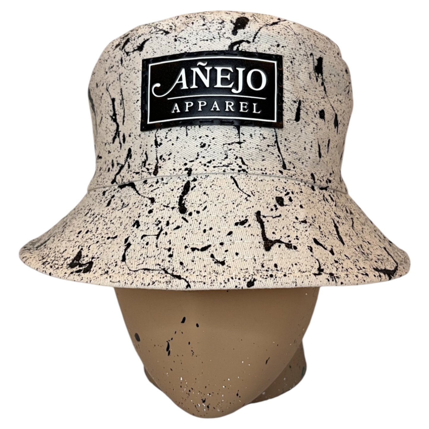 Beige Splatter Bucket Hat
