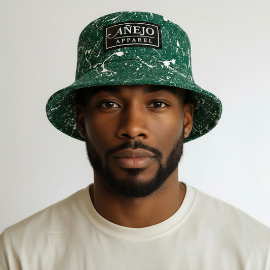 Green Splatter Bucket Hat