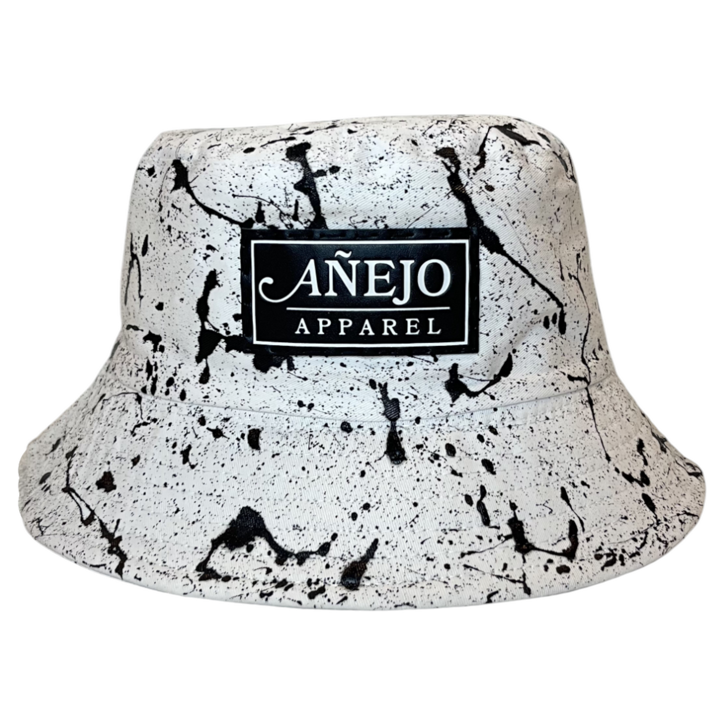 White Splatter Bucket Hat