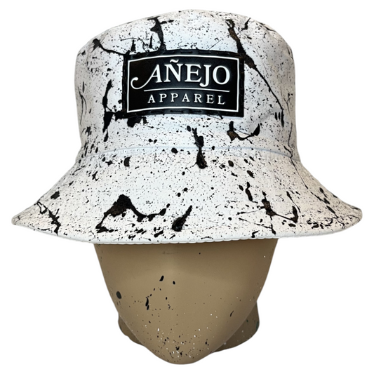 White Splatter Bucket Hat