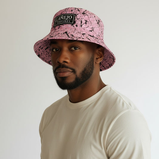Pink Splatter Bucket Hat