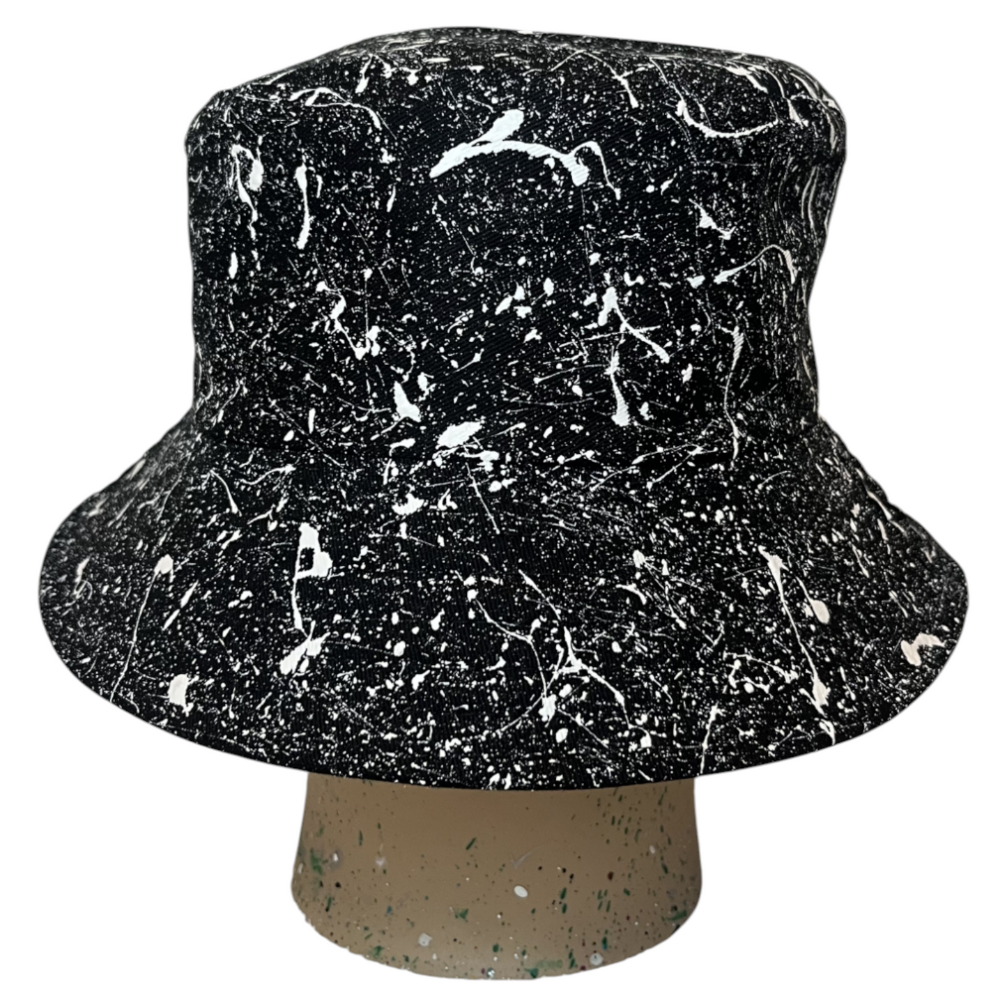 Black Splatter Bucket Hat