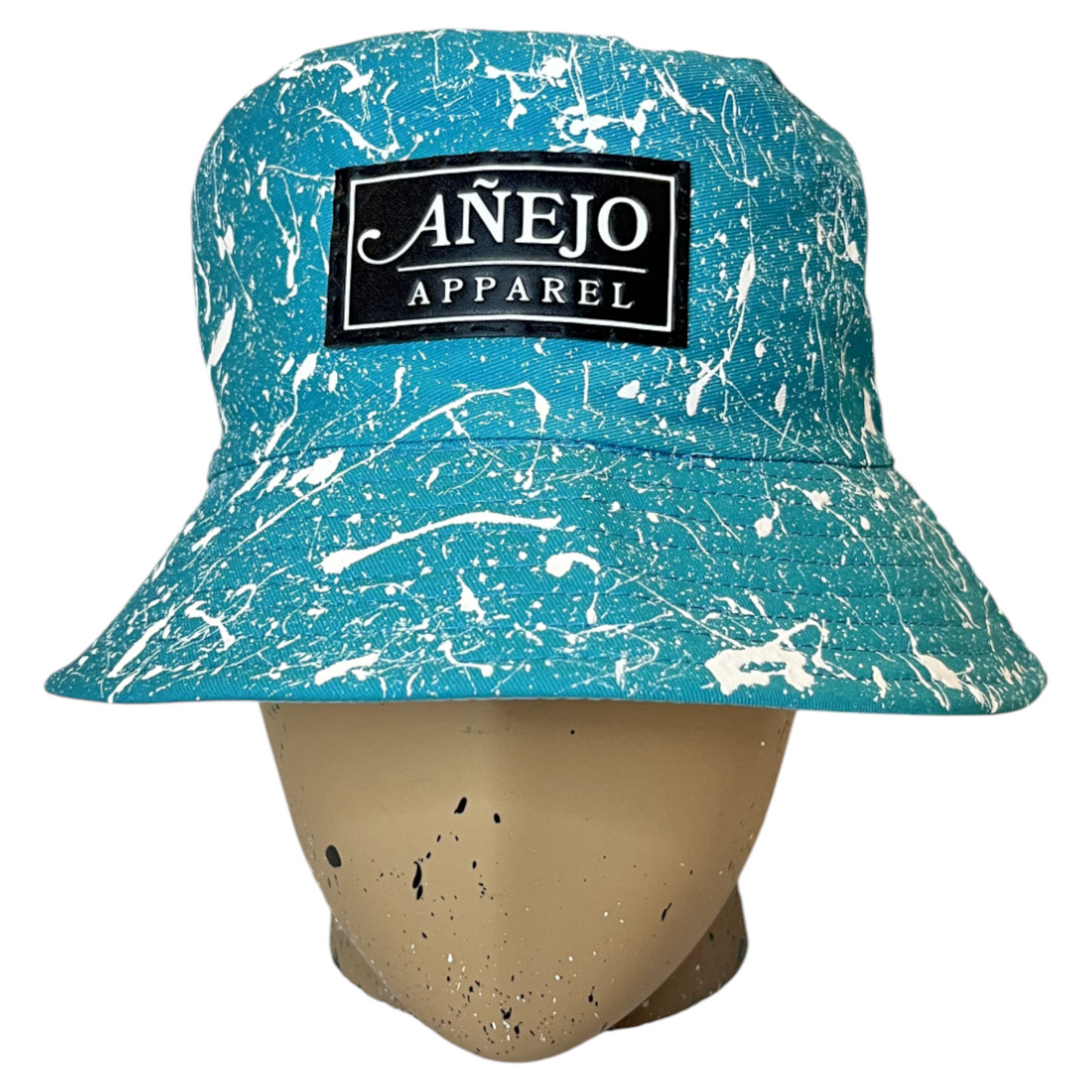 Aqua Splatter Bucket Hat