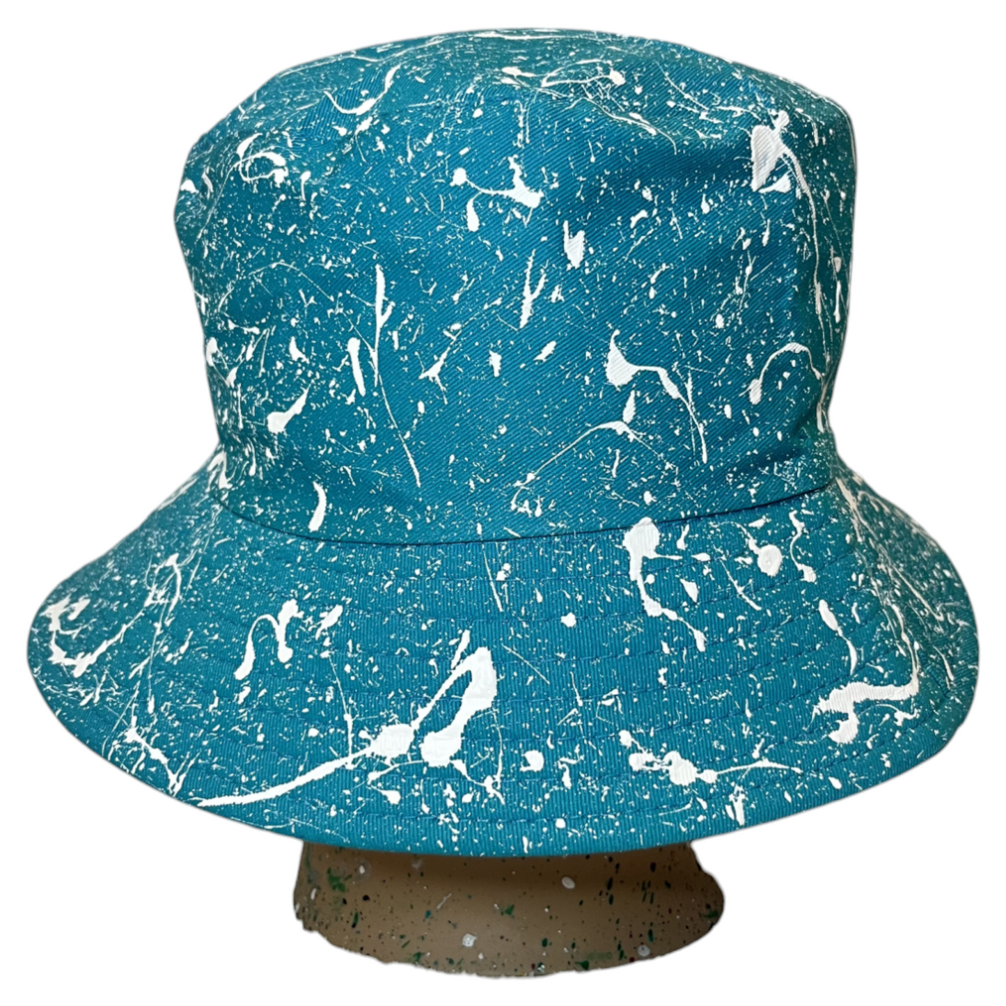 Aqua Splatter Bucket Hat
