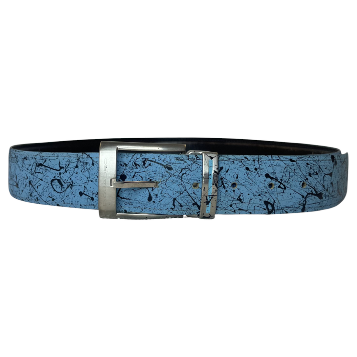 Blue & Black Splatter Belt