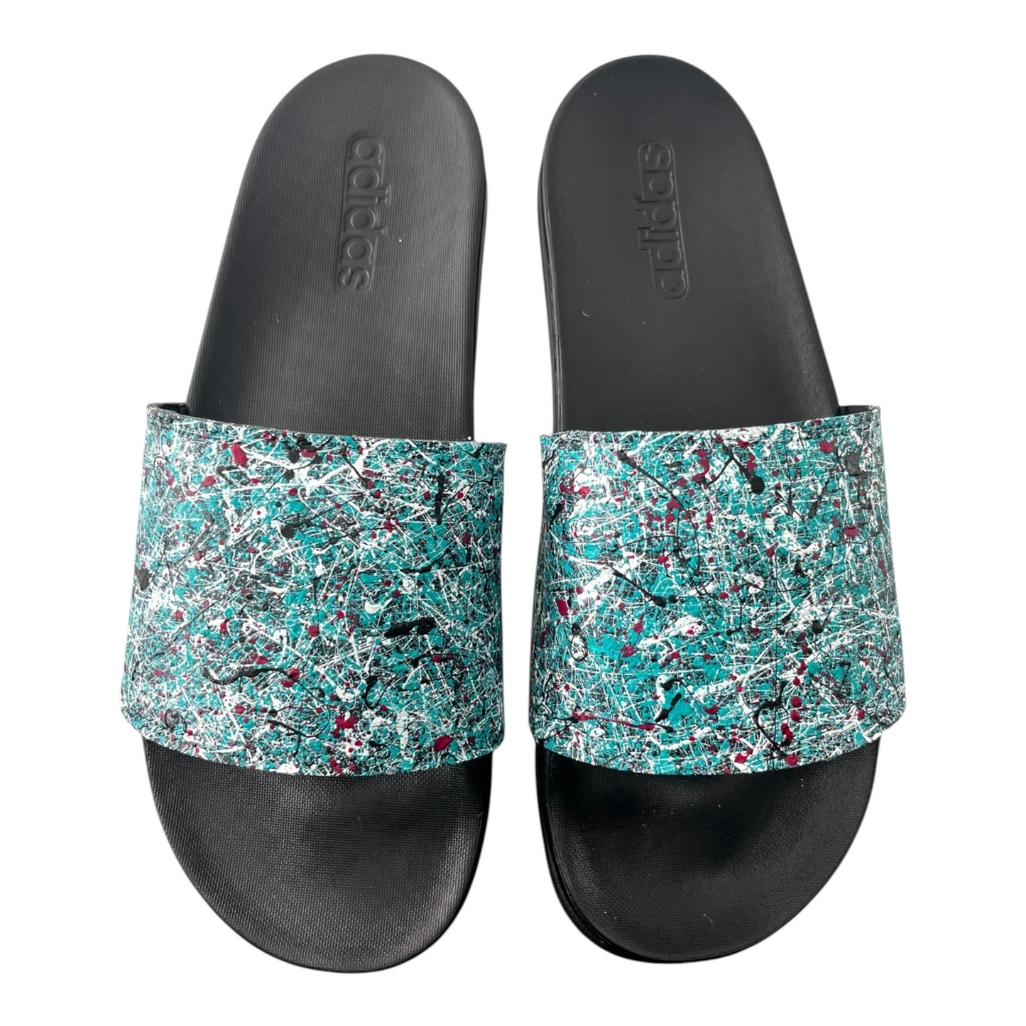 Aqua Splatter Slides - Size M10|W11