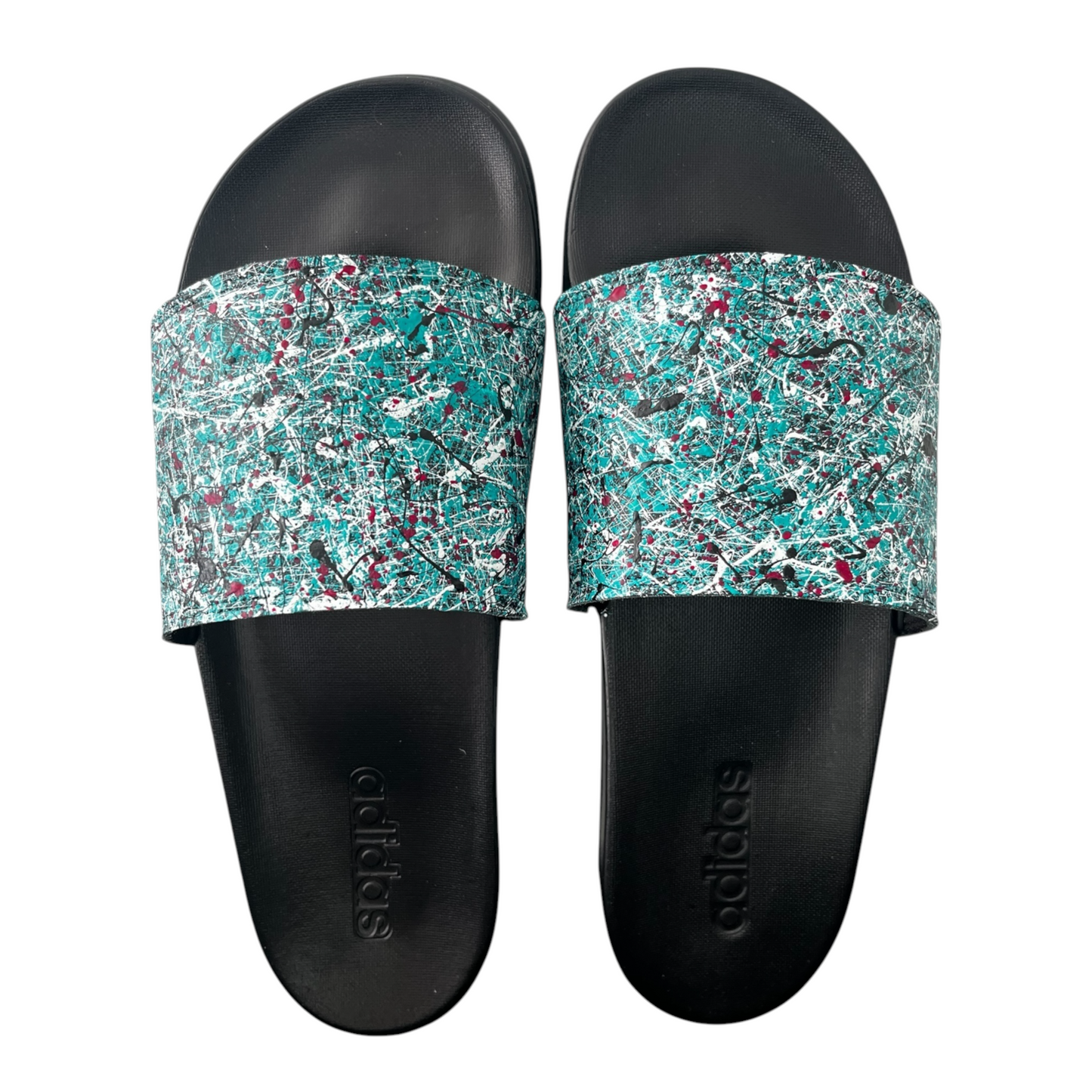 Aqua Splatter Slides - Size M10|W11
