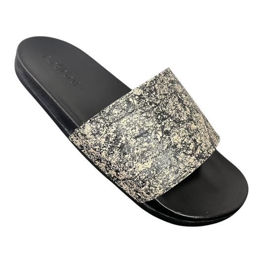 Tan & Black Splatter Slides - Size M9|W10