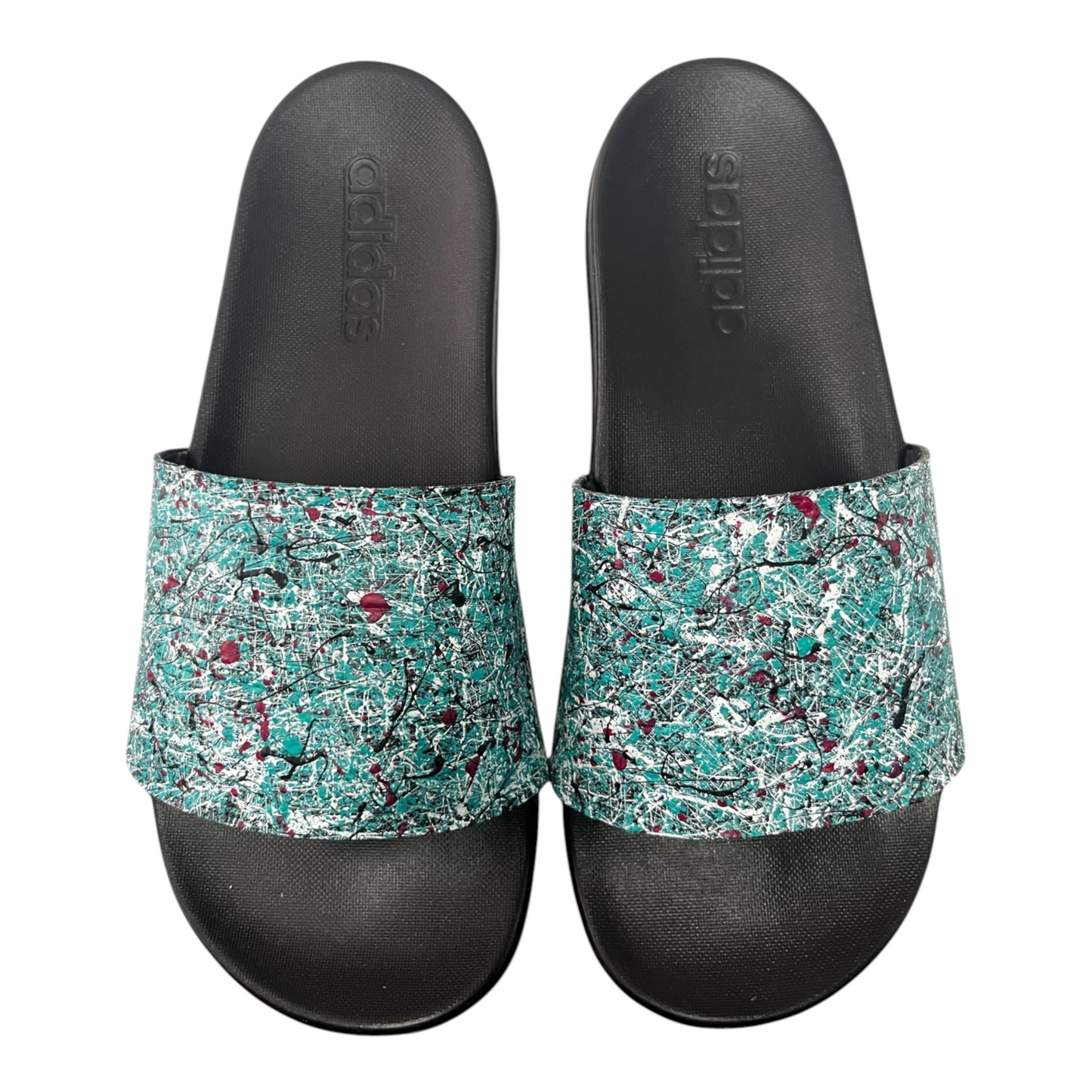 Aqua Splatter Slides - Size M6|W7