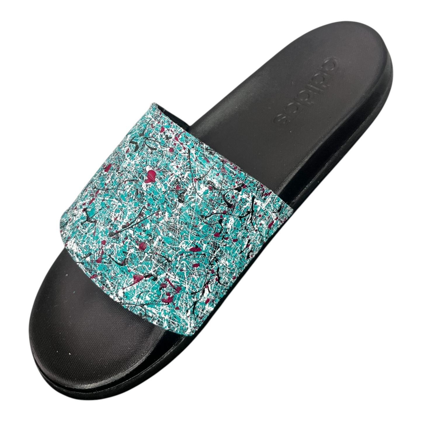 Aqua Splatter Slides - Size M6|W7