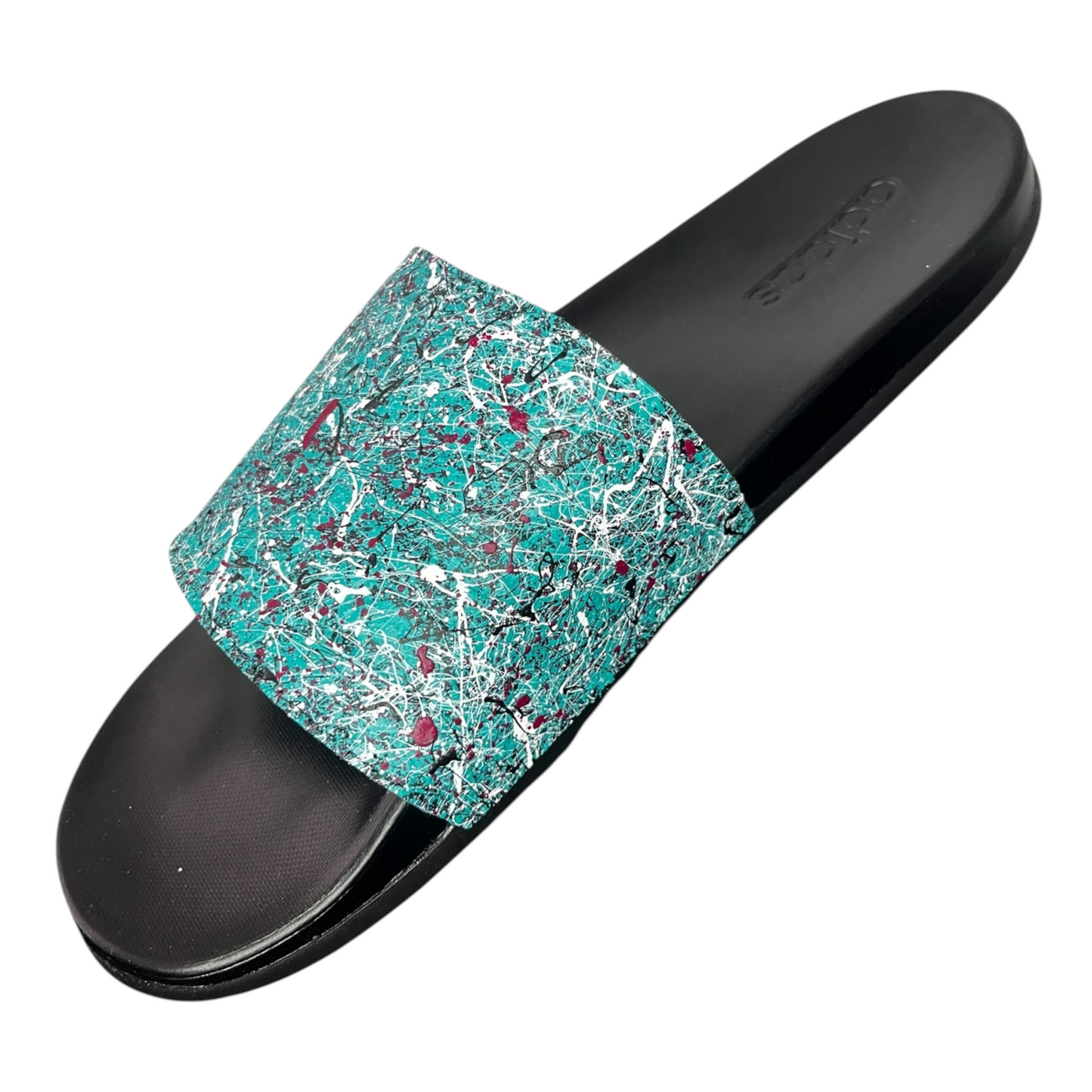 Aqua Splatter Slides - Size M13|W14