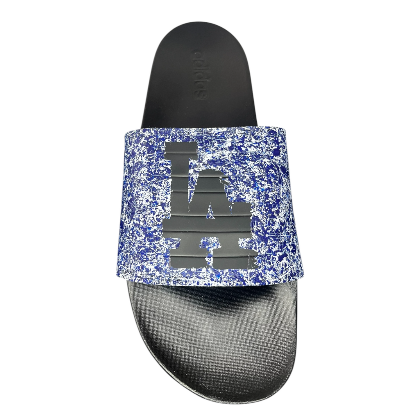 Dodger Blue Splatter Slides - Size M13|W14
