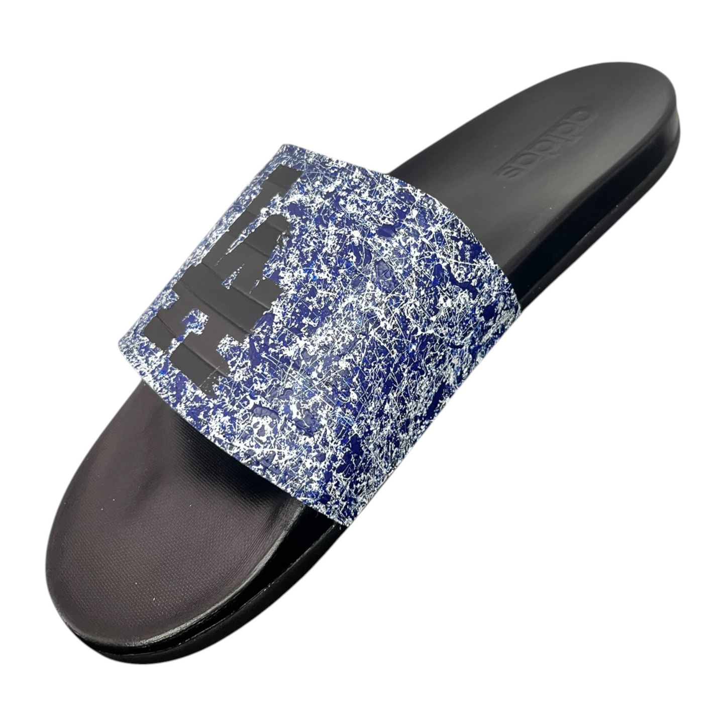 Dodger Blue Splatter Slides - Size M13|W14