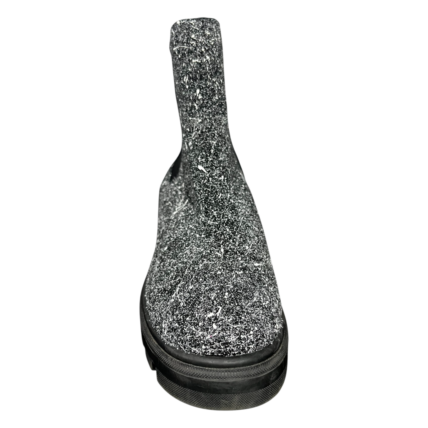 Black & White Splatter Boots - Size W9.5