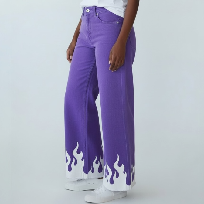 Purple Flame Pants (27 x 29)